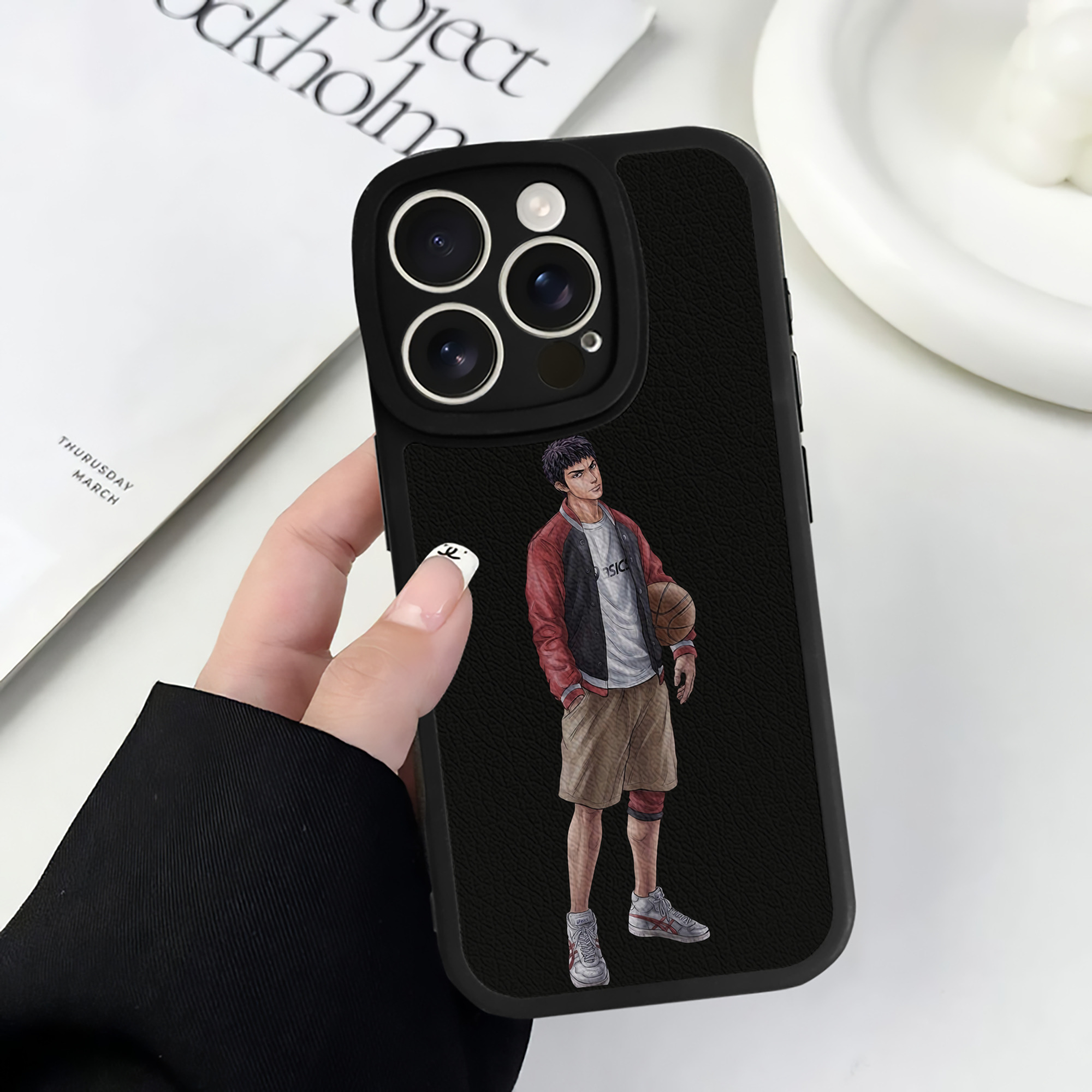 （画像用） SLAM DUNK／スラムダンク 【iPhone 16シリーズ対応】シリコンスマホケース（レザー調） 材質：シリコン
